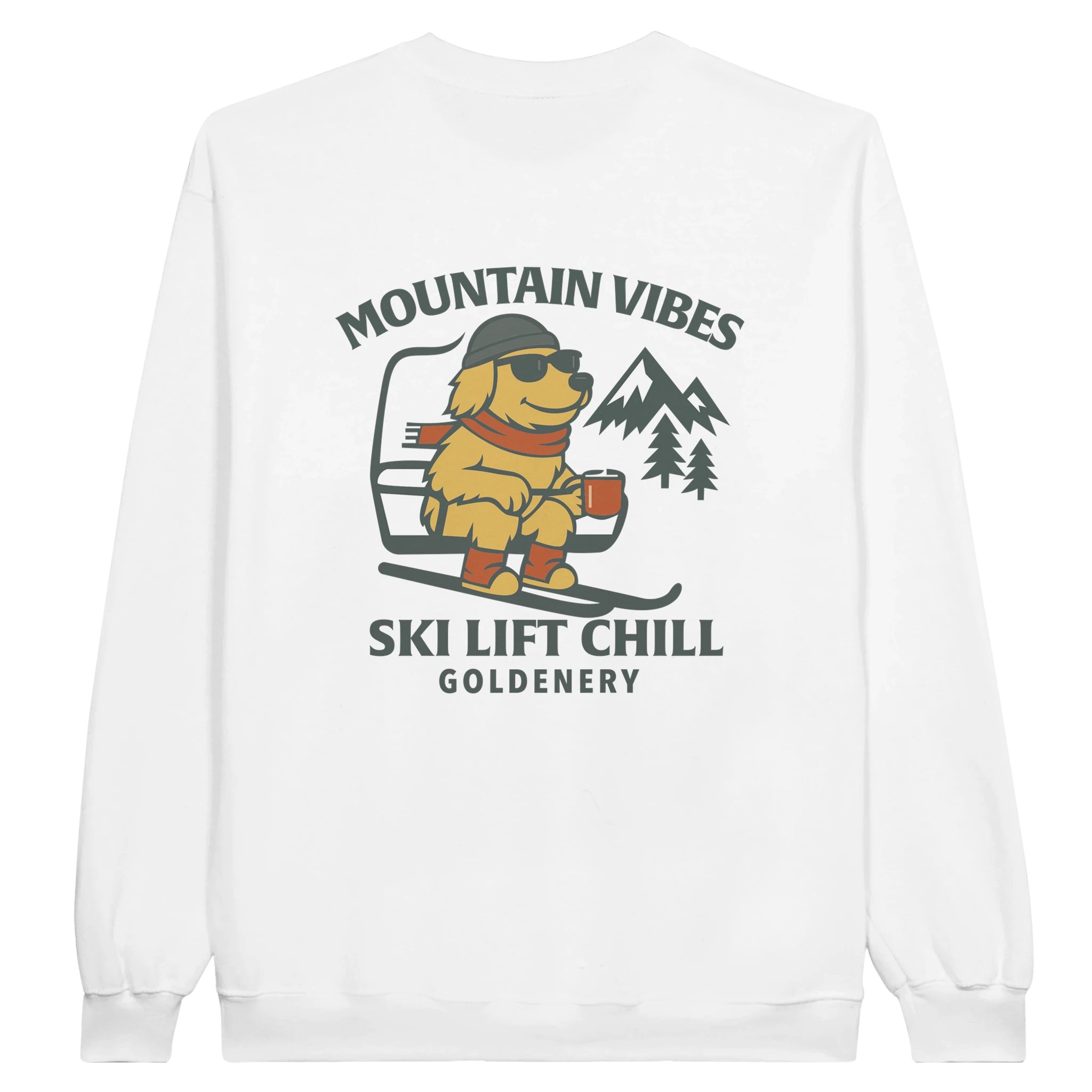 White / S / Ski Lift Dog